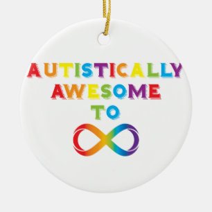 Adorno De Cerámica Autisticamente Asombroso A Infinito