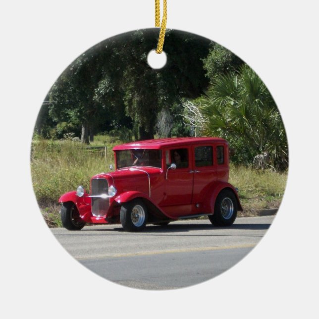 Adorno De Cerámica Auto antiguo (Frente)