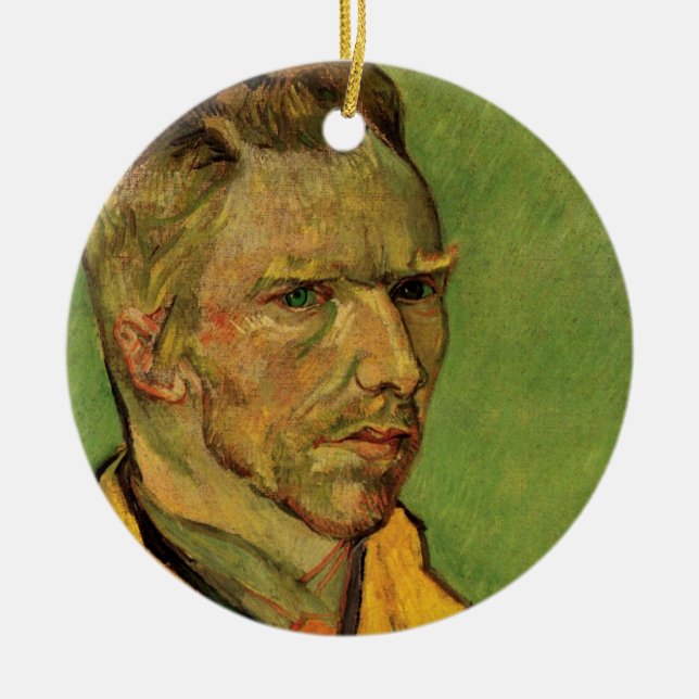 Adorno De Cerámica Auto retrato de Vincent van Gogh, Bella Artes de l (Frente)