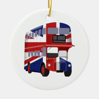 Adorno De Cerámica Autobús británico