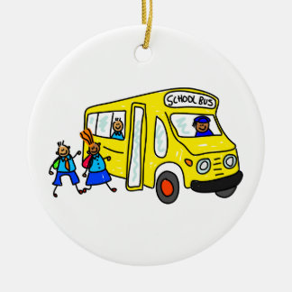 Adorno De Cerámica Autobús escolar