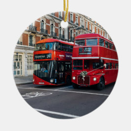 Adorno De Cerámica Autobuses Red Double Decker