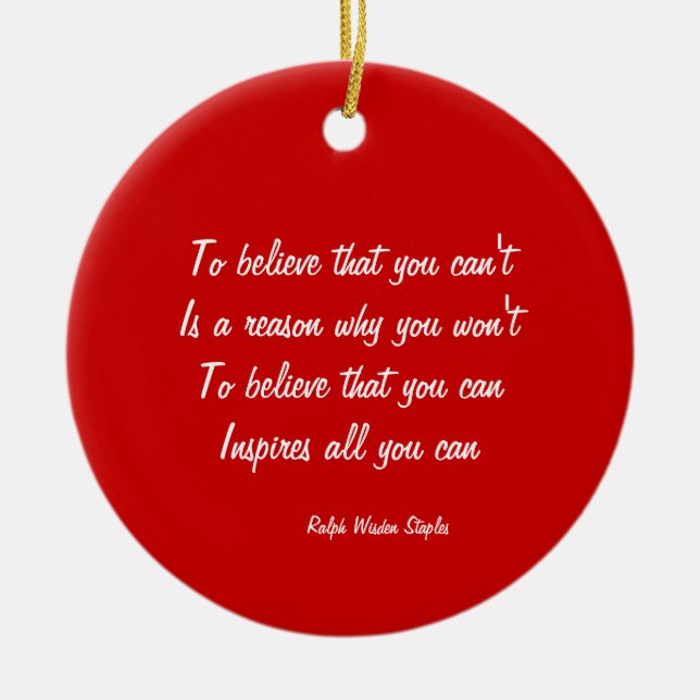 Adorno De Cerámica Autoconfianza (Frente)