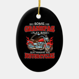 Adorno De Cerámica Autopista Real Grandpas Motocicleta Lover