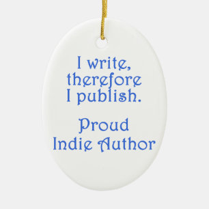 Adorno De Cerámica Autor orgulloso del indie