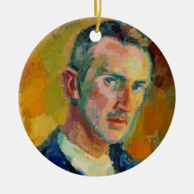 Adorno De Cerámica Autoretrato (de Magnus Enckell) (Frente)