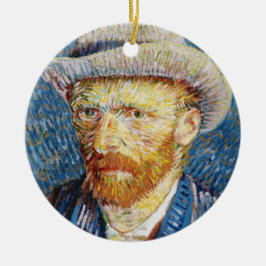 Adorno De Cerámica Autorretrato con el arte de Vincent van Gogh del