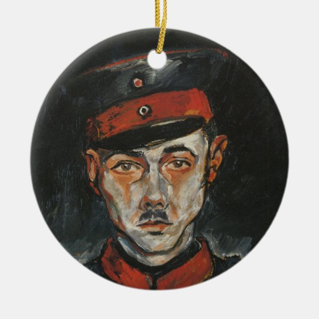 Adorno De Cerámica Autorretrato (por Walter Gramatté) (Frente)