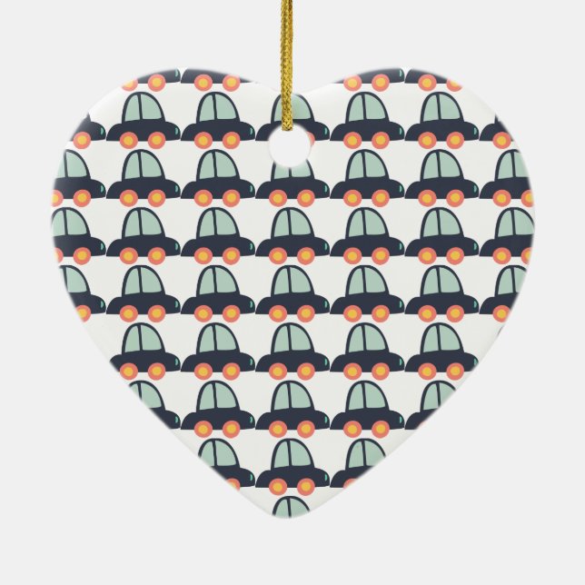 Adorno De Cerámica Autos y más autos (Atrás)