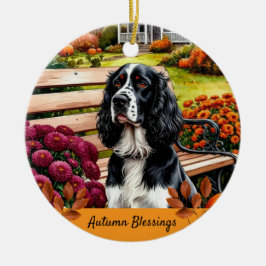 Adorno De Cerámica Autumn Blessings Thanksgiving 