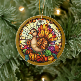 Adorno De Cerámica Autumn Wildlife