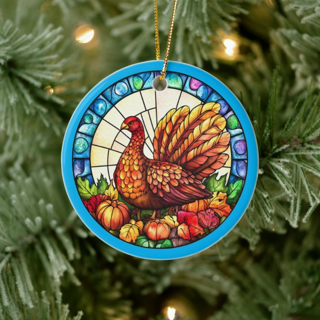 Adorno De Cerámica Autumn Wildlife (Árbol)