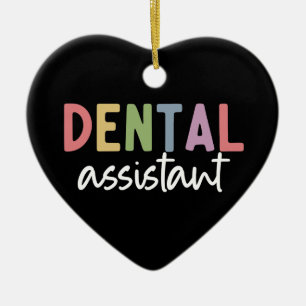 Adorno De Cerámica Auxiliar dental   Regalos para dentista asistente