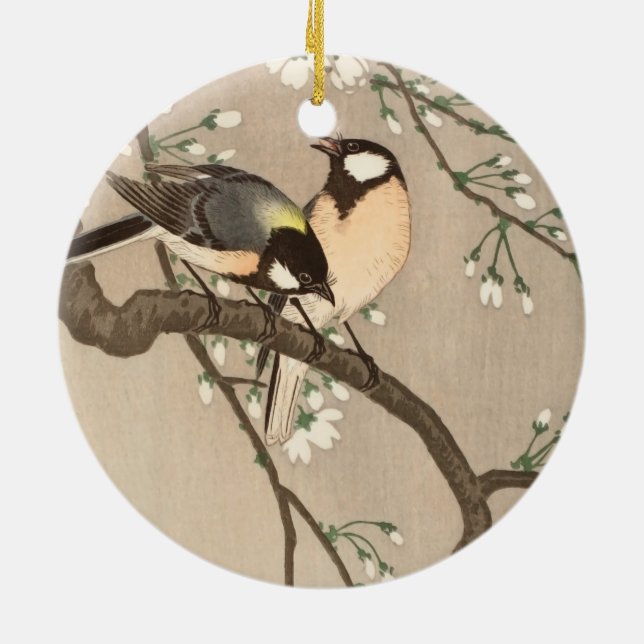 Adorno De Cerámica Ave del pájaro Koson de Asia (Atrás)
