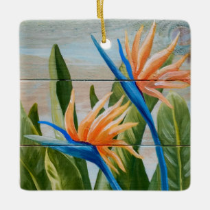 Adorno De Cerámica Ave del paraíso