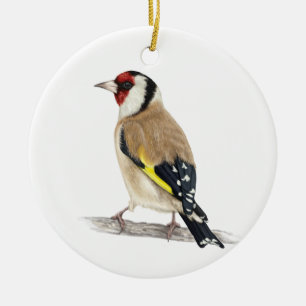 Adorno De Cerámica Ave Goldfinch