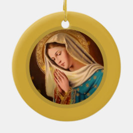 Adorno De Cerámica Ave Maria... Virgen María