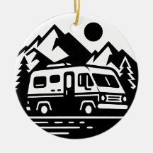 Aventura de Van Camper Retro minimalista