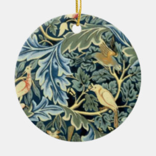 Adorno De Cerámica Aves William Morris y Acanthus