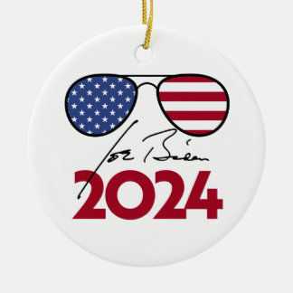 Adorno De Cerámica Aviadores Joe Biden 2024