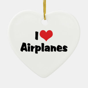 Adorno De Cerámica Aviones del Corazón que Amo