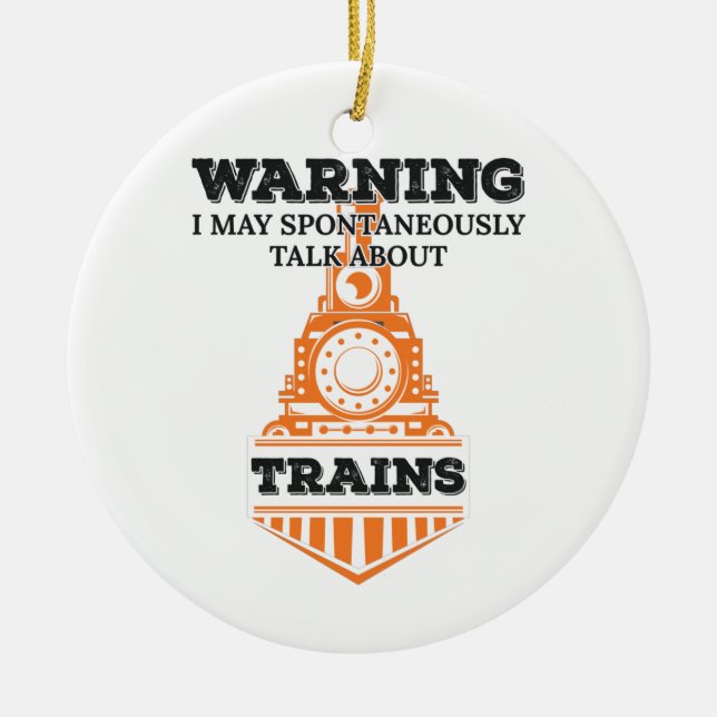 Adorno De Cerámica Aviso: Puedo Hablar Espontáneamente Con El Entusia (Frente)