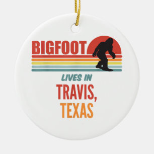 Adorno De Cerámica Avistamiento de Bigfoot en Travis Texas