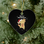 Adorno De Cerámica Axolotl Merry Christmas Winter Animals Axolotls<br><div class="desc">El axolotl para Navidades con luces de hadas. Animales divertidos con regalos y nieve para las vacaciones. También es gracioso para los Navidades en julio. Los Axolotls son animales lindos y perfectos para los Navidades.</div>