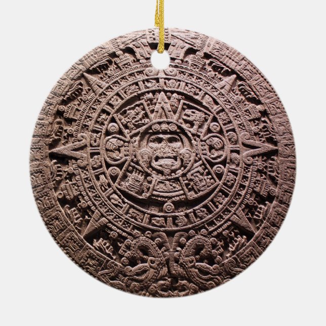 Adorno De Cerámica AZTEC O MÉXICA mexicana, (Atrás)