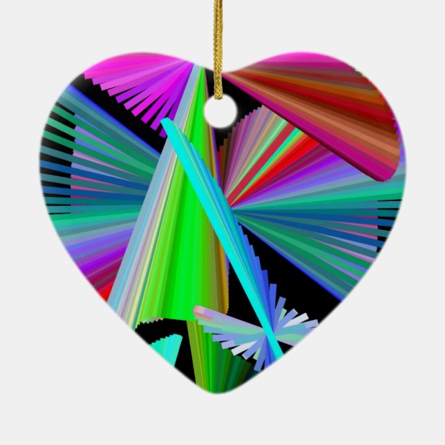 Adorno De Cerámica Azul azul morado verde rojo (Atrás)