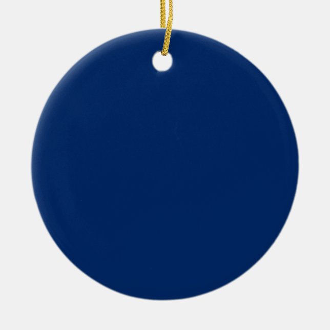 Adorno De Cerámica Azul EEUU (Frente)