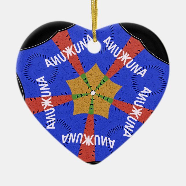 Adorno De Cerámica Azul irrisorio Hakuna Matata (Frente)