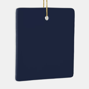 Adorno De Cerámica Azul Marino