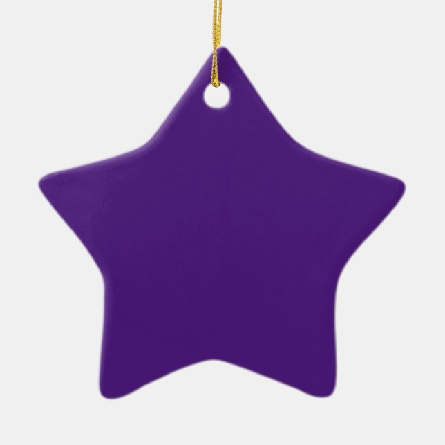 Adorno De Cerámica Azul-violeta (rueda de color) (color sólido) (Frente)