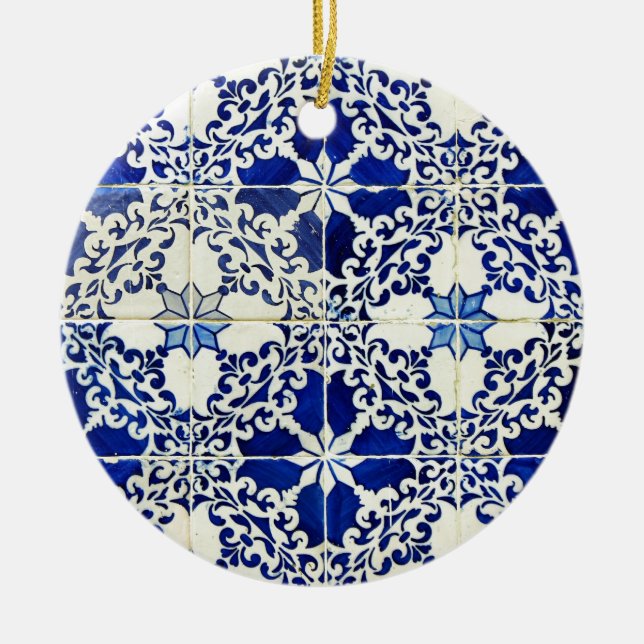 Adorno De Cerámica Azulejos, Portuguese Tiles (Frente)