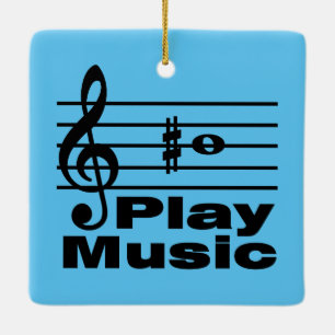 Adorno De Cerámica B Notación Musical Sharp