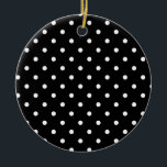 Adorno De Cerámica B&W Polkadots<br><div class="desc">B&W Polkadots</div>