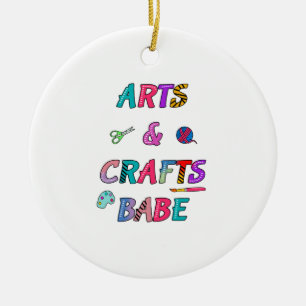 Adorno De Cerámica Babe de arte y artesanía