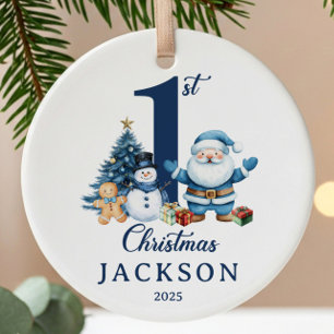 Adorno De Cerámica Baby Boy 1 Navidades