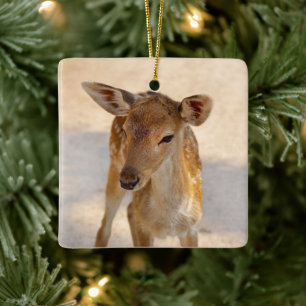 Adorno De Cerámica Baby Deer