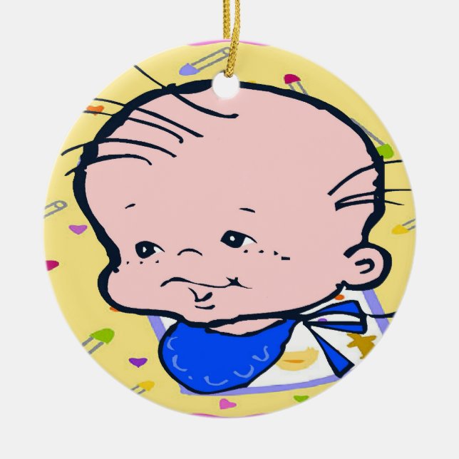 Adorno De Cerámica Baby First Christmas (Frente)
