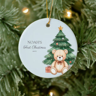 Adorno De Cerámica Baby First Christmas