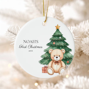 Adorno De Cerámica Baby First Christmas