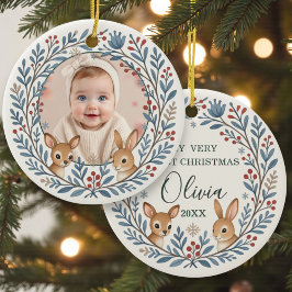Adorno De Cerámica Baby First  Woodland Nordic Christmas Keepsake