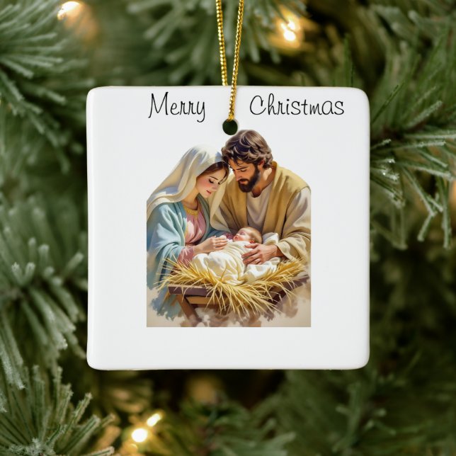 Adorno De Cerámica Baby Jesus ornament   (Árbol)