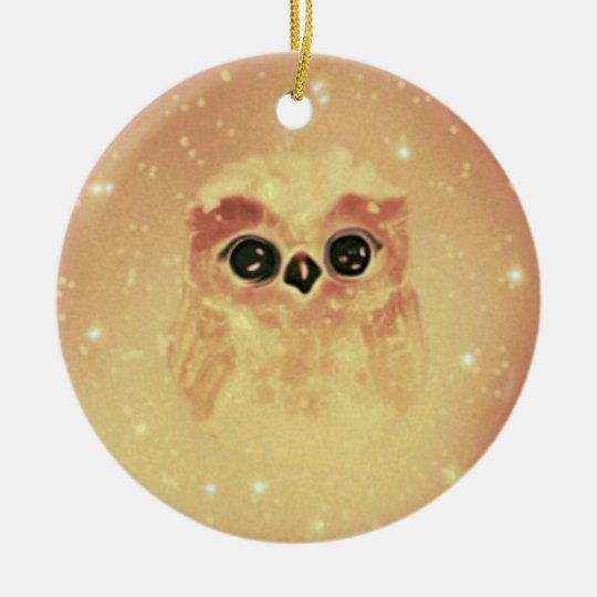 Adorno De Cerámica baby owl
