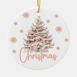 Adorno De Cerámica Baby’s First Christmas Ornament
