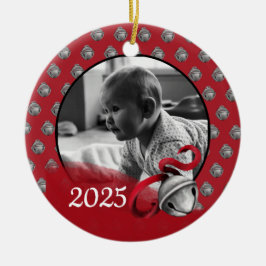 Adorno De Cerámica Baby’s first Christmas photo ornament 