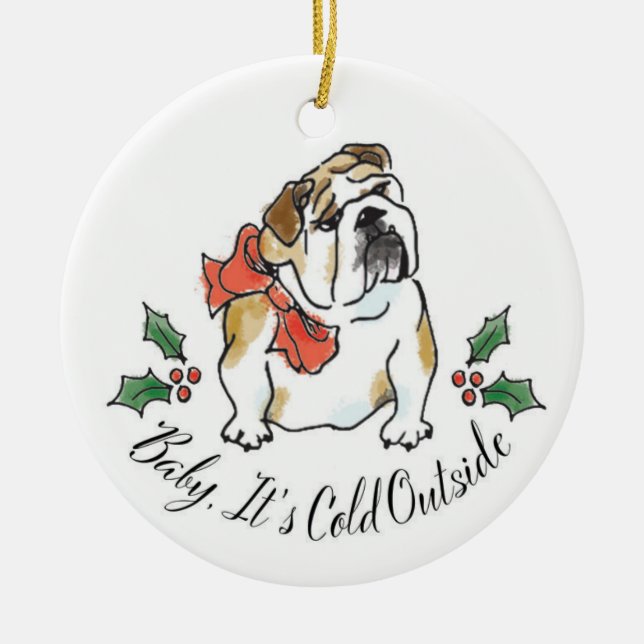 Adorno De Cerámica BabyDog Ornament  (Frente)