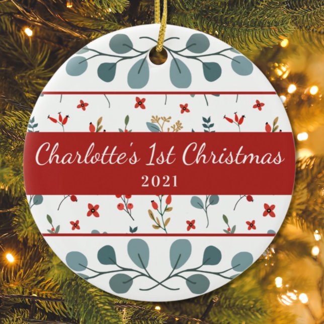 Adorno De Cerámica Babys 1Navidades Foto Eucalyptus Berries (Subido por el creador)